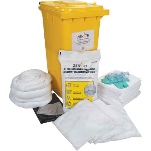 Trousse contre les d&eacute;versements, Huile seulement, Bac, Absorbance de 63 gal. US Groupe Belzile Dickner