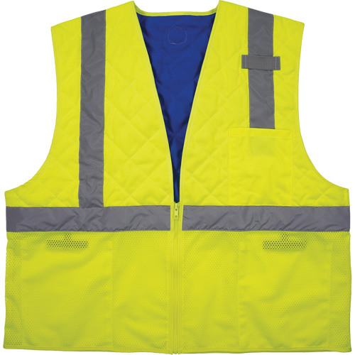 Chill-Its 6668 Safety Cooling Vest, Small, High Visibility Lime-Yellow Groupe Belzile Dickner