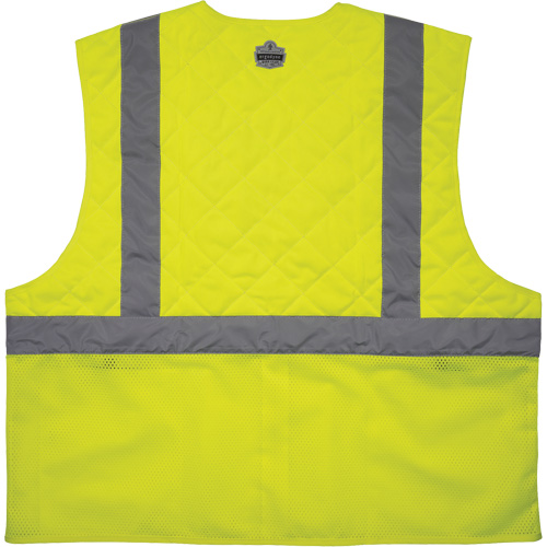 Chill-Its 6668 Safety Cooling Vest, Small, High Visibility Lime-Yellow Groupe Belzile Dickner