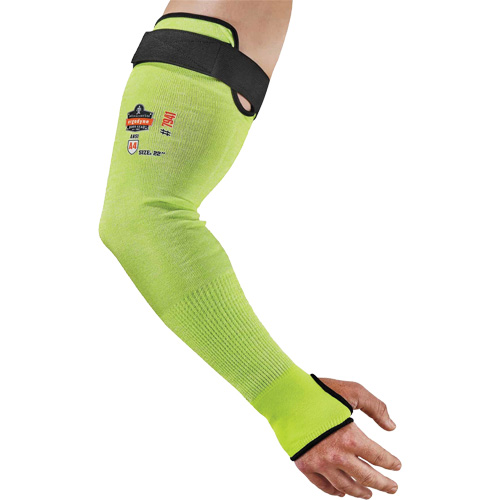 Manche de protection contre la coupe ProFlex 7941-PR, TenaLux, 22", ASTM ANSI niveau A4/EN 388 niveau D, Lime haute visibilit&eacute; Groupe Belzile Dickner