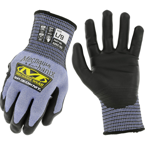 Speedknit S2EC33 Cut-Resistant Gloves, Size Small/7, 18 Gauge, Urethane Coated, HPPE/Tungsten Shell, ASTM ANSI Level A5/EN 388 Level D Groupe Belzile Dickner