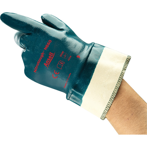 Gants Nitrotough N660, 9, R&ecirc;vetement Nitrile, Enveloppe en Coton Groupe Belzile Dickner