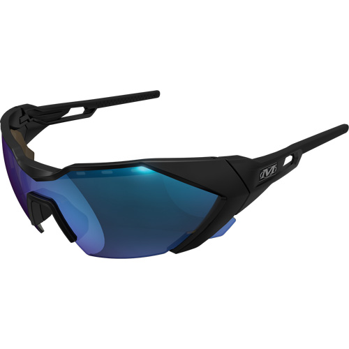 Type-E Safety Glasses, Blue Lens, Anti-Fog/Anti-Scratch, ANSI Z87+ Groupe Belzile Dickner