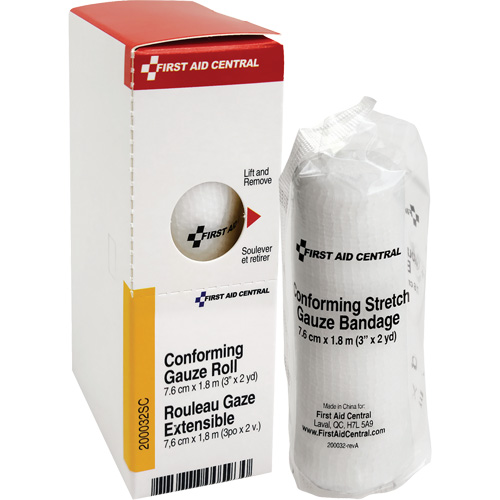 Recharge de bandage en gaze &eacute;tirable et conforme SmartCompliance, Rouleau, 6' lo x 3" la, St&eacute;rile, Dispositif m&eacute;dical Classe 1 Groupe Belzile Dickner
