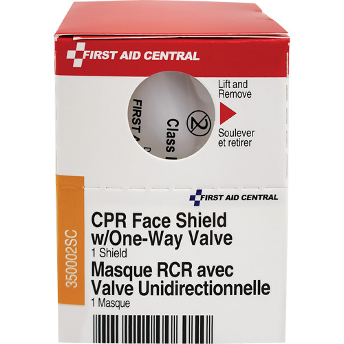 SmartCompliance&reg; Refill CPR Faceshield with One-Way Valve, Single Use Faceshield, Class 2 Groupe Belzile Dickner