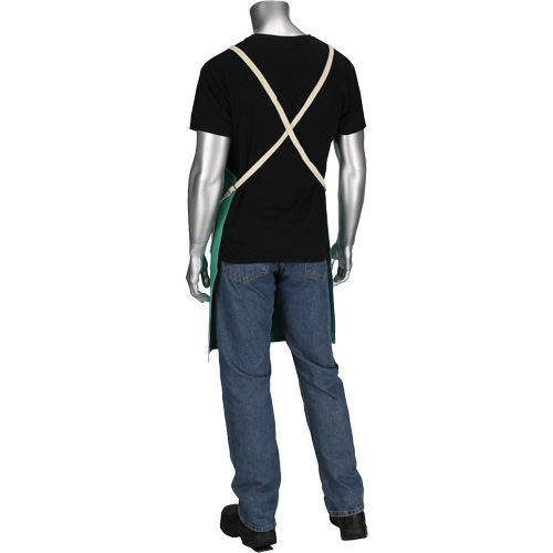 Tablier en satinette 100 % coton trait&eacute; FR Ironcat Dynamic, Salopette, Vert Groupe Belzile Dickner