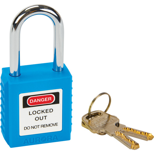 Lock for Lockouts, Safety Padlock, Keyed Different, Thermoplastic, 1-1/2" Width Groupe Belzile Dickner