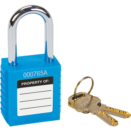 Lock for Lockouts, Safety Padlock, Keyed Different, Thermoplastic, 1-1/2" Width Groupe Belzile Dickner