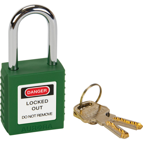 Lock for Lockouts, Safety Padlock, Keyed Different, Thermoplastic, 1-1/2" Width Groupe Belzile Dickner