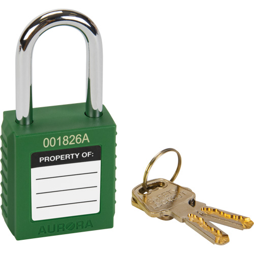 Lock for Lockouts, Safety Padlock, Keyed Different, Thermoplastic, 1-1/2" Width Groupe Belzile Dickner