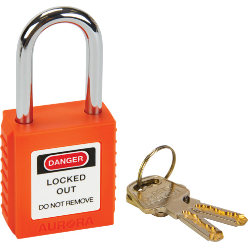 Lock for Lockouts, Safety Padlock, Keyed Different, Thermoplastic, 1-1/2" Width Groupe Belzile Dickner