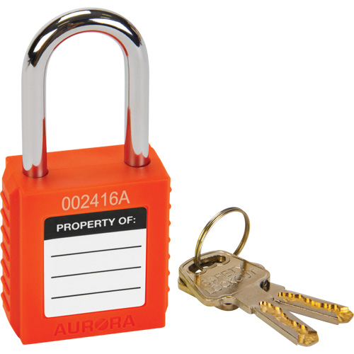Lock for Lockouts, Safety Padlock, Keyed Different, Thermoplastic, 1-1/2" Width Groupe Belzile Dickner