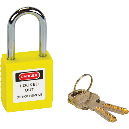 Lock for Lockouts, Safety Padlock, Keyed Different, Thermoplastic, 1-1/2" Width Groupe Belzile Dickner