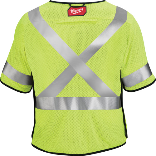 Gilet de s&eacute;curit&eacute; &agrave; maille d&eacute;tachable, Noir/Jaune lime haute visibilit&eacute;, Moyen/Petit Groupe Belzile Dickner