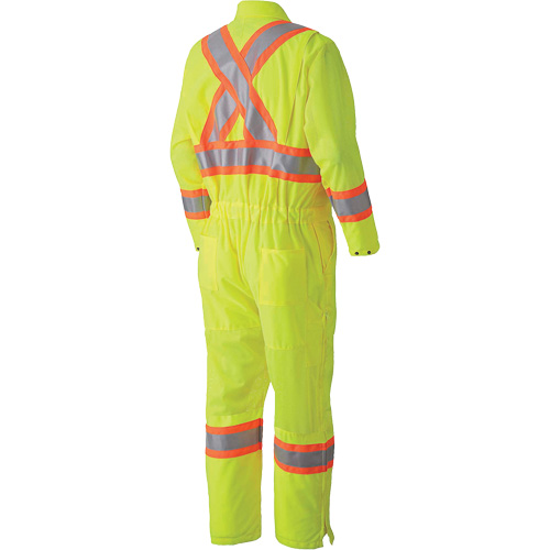 5999A Combinaison de s&eacute;curit&eacute; routi&egrave;re, T-petit, Jaune lime haute visibilit&eacute; Groupe Belzile Dickner