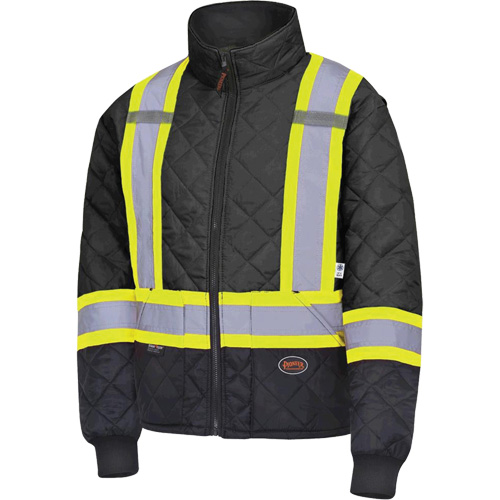 5017 Quilted Freezer Jacket, Polyester, Black, X-Small Groupe Belzile Dickner