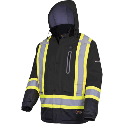 5409 Veste imperm&eacute;able &agrave; isolation thermique, Hommes, Petit, Noir Groupe Belzile Dickner