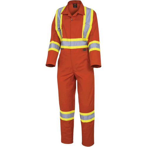 5514W Women's Safety Coveralls, X-Small, High Visibility Orange Groupe Belzile Dickner