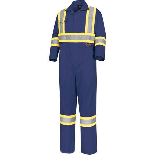 5516T Safety Coveralls, 44 (Tall), Navy Blue Groupe Belzile Dickner