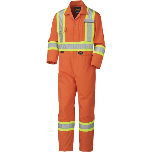 5513 Industrial Wash Coveralls, 36, High Visibility Orange Groupe Belzile Dickner