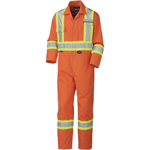 5513T Combinaison pour lavage industriel, 40 (grand taille), Orange haute visibilit&eacute; Groupe Belzile Dickner