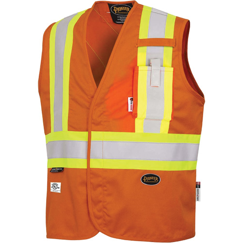 7728 Veste r&eacute;sistante aux arcs &eacute;lectriques FR-Tech, Petit, Orange haute visibilit&eacute;, 10 cal/cm² Groupe Belzile Dickner