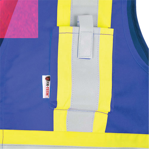 7730 FR-Tech&reg; Flame-Resistant Arc Safety Vest, Small, Royal Blue, 10 cal/cm² Groupe Belzile Dickner