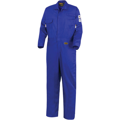 7779 FR-Tech&reg; 88/12 Arc Rated Flame Resistant Coveralls, Size 36, Royal Blue Groupe Belzile Dickner