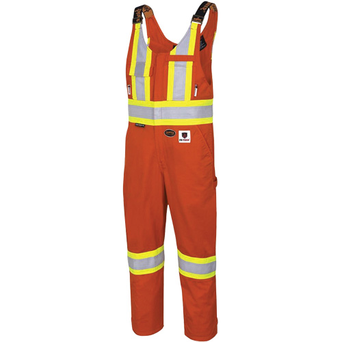 7712 FR-Tech&reg; Flame-Resistant Overalls, Small, High Visibility Orange Groupe Belzile Dickner
