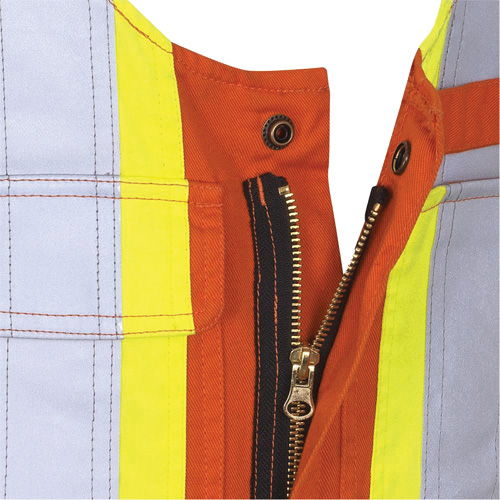 7712 FR-Tech&reg; Flame-Resistant Overalls, Small, High Visibility Orange Groupe Belzile Dickner