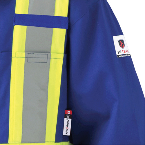 7706T Combinaison ignifuge FR-Tech avec fermetures &agrave; glissi&egrave;re aux jambes, Taille 40 (grand taille), Bleu royal, 9,7 cal/cm² Groupe Belzile Dickner