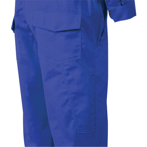 7706T Combinaison ignifuge FR-Tech avec fermetures &agrave; glissi&egrave;re aux jambes, Taille 40 (grand taille), Bleu royal, 9,7 cal/cm² Groupe Belzile Dickner