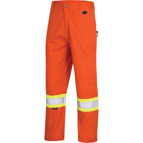 7763 Pantalon de s&eacute;curit&eacute; haute visibilit&eacute; r&eacute;sistant aux arcs &eacute;lectriques FR-Tech 88/12, 36, x 32, Orange haute visibilit&eacute;, 9,7 cal/cm² Groupe Belzile Dickner
