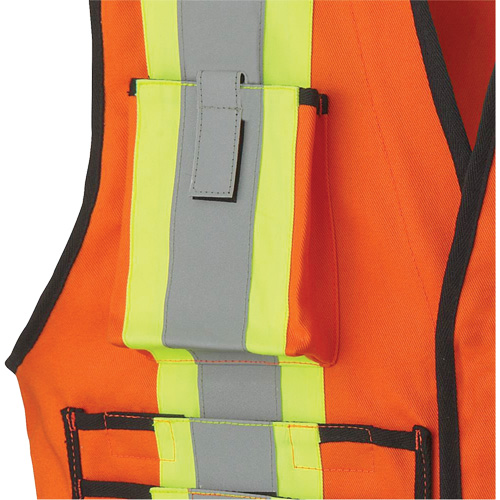 7732 Veste d'arpenteur ignifuge et r&eacute;sistant aux arcs &eacute;lectriques FR-Tech, Petit, Orange haute visibilit&eacute;, 9,7 cal/cm² Groupe Belzile Dickner