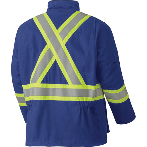 5523 Manteau de s&eacute;curit&eacute; ignifuge, Petit, Bleu royal, 58 cal/cm² Groupe Belzile Dickner