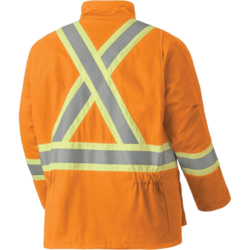 5533 Manteau de s&eacute;curit&eacute; ignifuge, Petit, Orange haute visibilit&eacute;, 58 cal/cm² Groupe Belzile Dickner