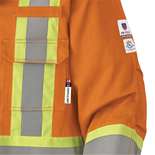 5533 Manteau de s&eacute;curit&eacute; ignifuge, Petit, Orange haute visibilit&eacute;, 58 cal/cm² Groupe Belzile Dickner