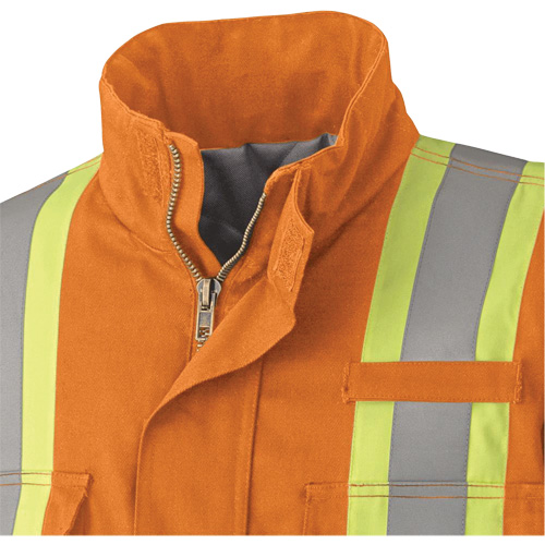 5533 Manteau de s&eacute;curit&eacute; ignifuge, Petit, Orange haute visibilit&eacute;, 58 cal/cm² Groupe Belzile Dickner