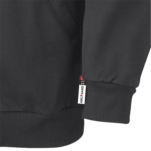 337 Flame-Resistant Zip Style Hoodie, Men's, X-Small, Black, 22 cal/cm² Groupe Belzile Dickner