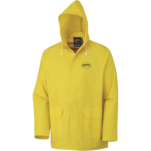 577J Rain Jacket, Polyester/PVC, Small, Yellow Groupe Belzile Dickner