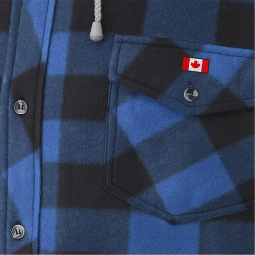 415SS Chemise &agrave; capuche matelass&eacute;e, Hommes, Petit, Multicolore Groupe Belzile Dickner