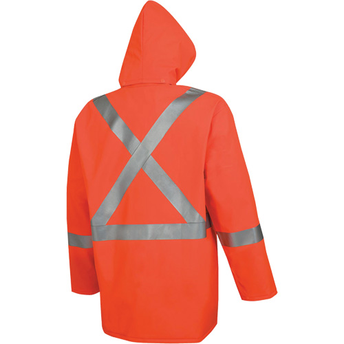 576J High-Visibility FR Rain Jacket, Small, High Visibility Orange Groupe Belzile Dickner