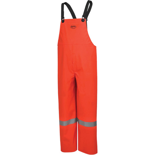 576P FR Safety Bib Pants, Small, High Visibility Orange Groupe Belzile Dickner