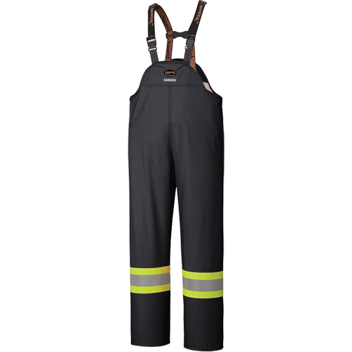 5895BK Flame-Resistant Waterproof Stretch Bib Pants, X-Small, Black Groupe Belzile Dickner