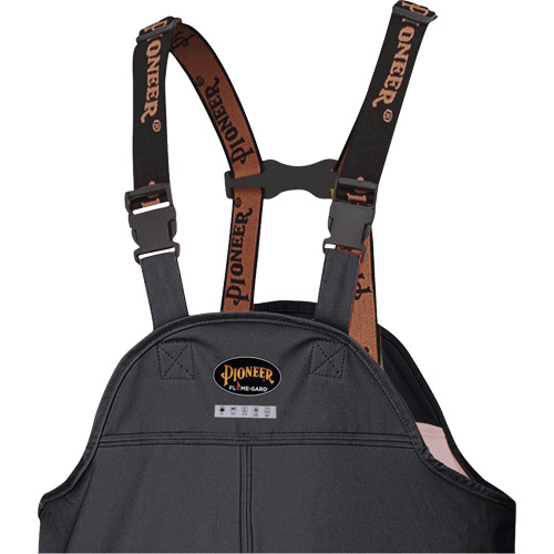 5895BK Flame-Resistant Waterproof Stretch Bib Pants, X-Small, Black Groupe Belzile Dickner