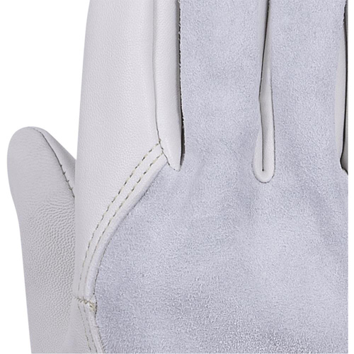 535G Beige Driver's Gloves, Small, Grain Cowhide Palm Groupe Belzile Dickner