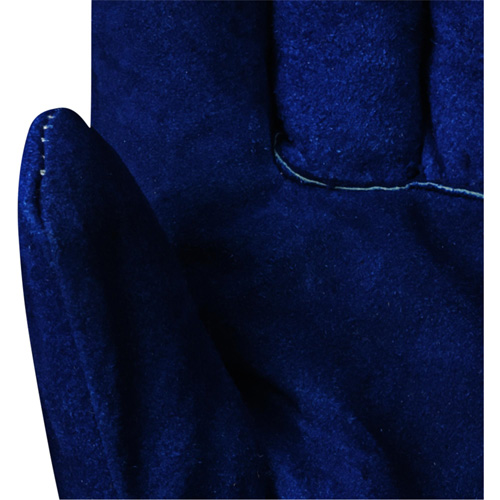 630 Blue Insulated Fitter's Gloves, One Size, Split Cowhide Palm, Boa Inner Lining Groupe Belzile Dickner