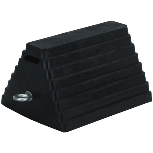 298 Double-Sided Wheel Chock, 6" x 8", Black Groupe Belzile Dickner