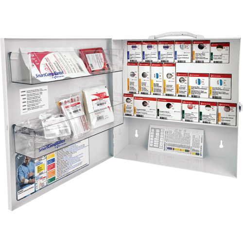 SmartCompliance&reg; First Aid Cabinet, Meets CSA Z1220-17 Type 2 Low-Risk Environment, Small (2-25 Workers) Groupe Belzile Dickner