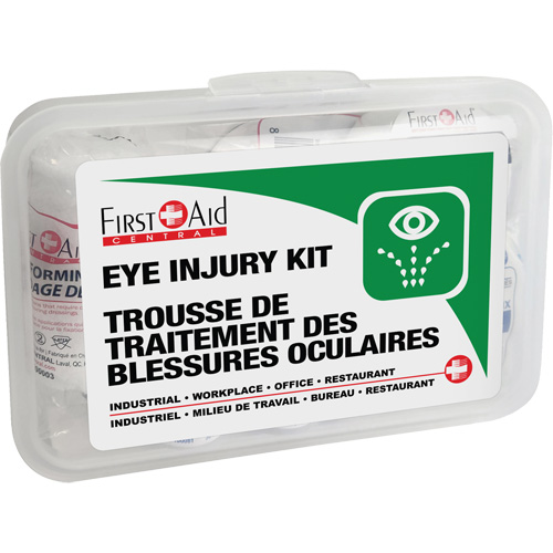 Eye Injury Kit, Plastic Box Groupe Belzile Dickner
